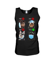 Schnauzer Right Unisex Tank tile