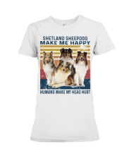 Shetland Sheepdog Make Me Happy Premium Fit Ladies Tee tile