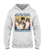 Shetland Sheepdog Make Me Happy Hooded Sweatshirt tile