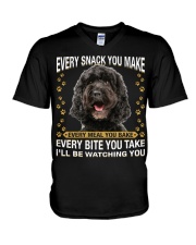 Cockapoo Watching V-Neck T-Shirt tile