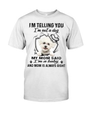 Bichon Frise A Baby Premium Fit Mens Tee tile