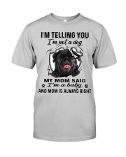 Black Pug A Baby Classic T-Shirt front