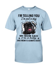 Black Pug A Baby Classic T-Shirt tile