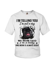 Black Pug A Baby Youth T-Shirt tile