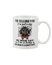 Dachshund Telling Mug front