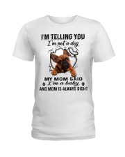 French Bulldog A Baby Ladies T-Shirt tile