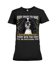 American Cocker Spaniel 5 Watching Premium Fit Ladies Tee tile
