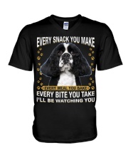 American Cocker Spaniel 5 Watching V-Neck T-Shirt tile