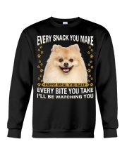 Pomeranian Watching Crewneck Sweatshirt tile