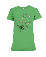 GARDEN DANDELION Premium Fit Ladies Tee tile