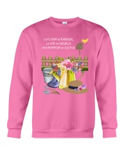 Le Bonheur Se Cultive Crewneck Sweatshirt tile