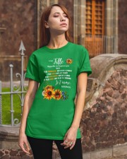 À Ma Fille Perfect gift Sunflower Classic T-Shirt apparel-classic-tshirt-lifestyle-06