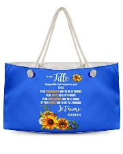 À Ma Fille Perfect gift Sunflower Weekender Tote thumbnail