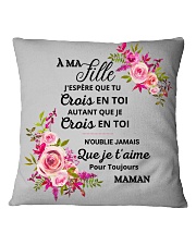 À MA FILLE ROSE Square Pillowcase thumbnail