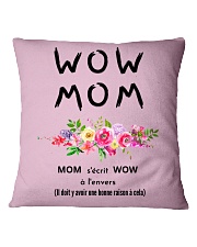 WOW MOM - PERFECT GIFT MAMAN Square Pillowcase thumbnail