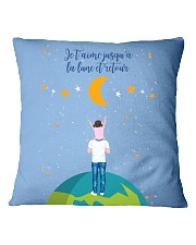 JUSQU'À LA LUNE - CADEAU FILLE Square Pillowcase tile