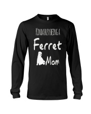 Kinda Busy Being A Ferret Mom Long Sleeve Tee thumbnail