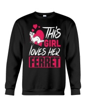 This Girl Loves Her Ferret Crewneck Sweatshirt thumbnail