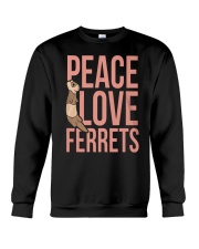 Peace Love Ferrets Crewneck Sweatshirt thumbnail