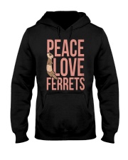 Peace Love Ferrets Hooded Sweatshirt thumbnail