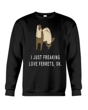 I Just Funny Cool Ferret Lovers Crewneck Sweatshirt thumbnail