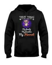 Three Things Ferret Freedom Family Hooded Sweatshirt thumbnail