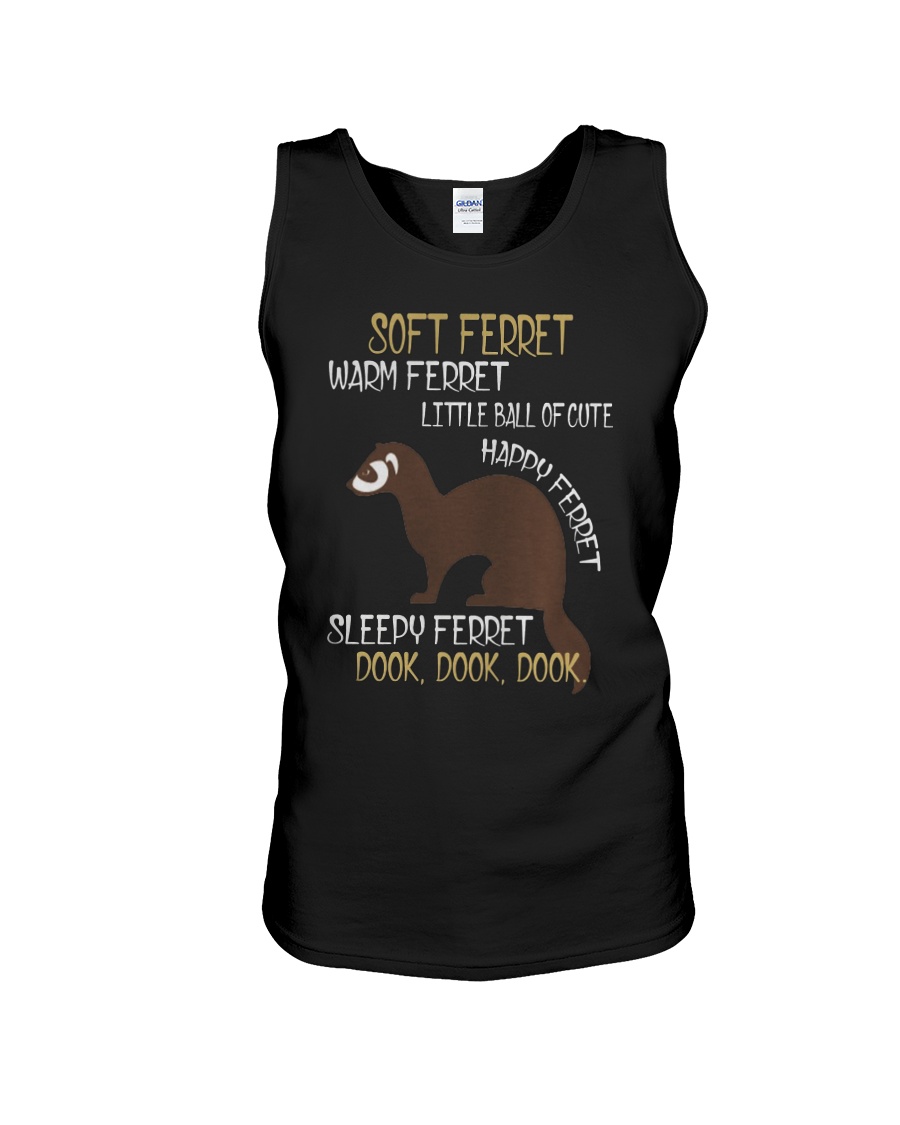 FERRET LITTLE BALL OF FUR T-SHIRTS Unisex Tank