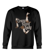 CRAZY FERRET LADY Crewneck Sweatshirt thumbnail