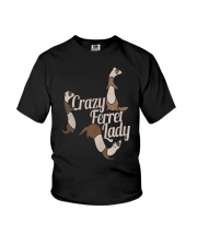 CRAZY FERRET LADY Youth T-Shirt thumbnail