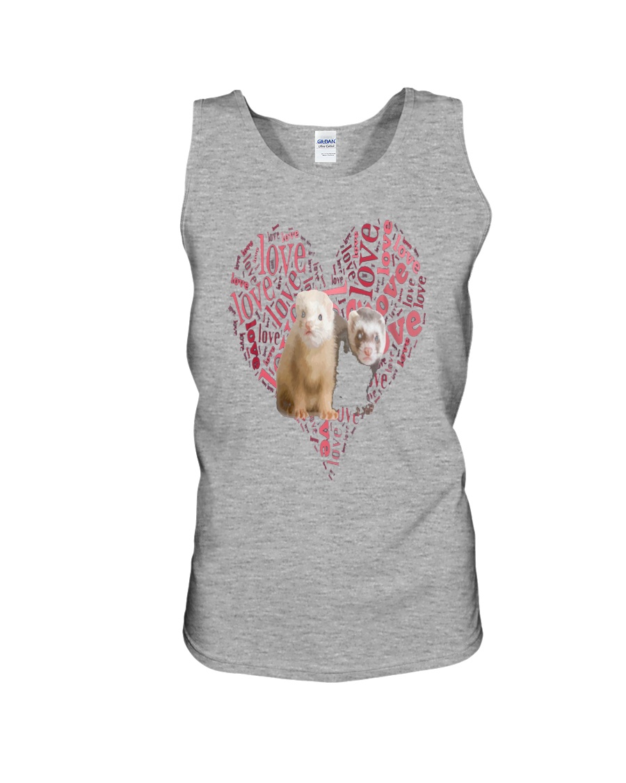 I Love Ferrets Unisex Tank