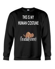 This is My Human Costume I'm Actually a Ferret Crewneck Sweatshirt thumbnail