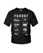 FERRET EAT SLEEP EAT Youth T-Shirt thumbnail