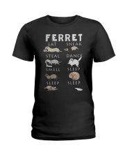 FERRET EAT SLEEP EAT Ladies T-Shirt thumbnail