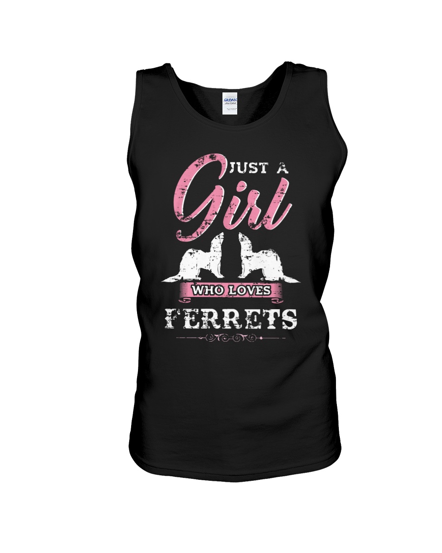 JUST A GIRL WHO LOVES FERRETS Unisex Tank