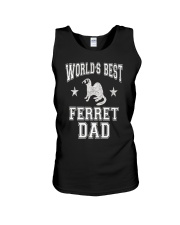 Mens World's Best Ferret Dad Unisex Tank front