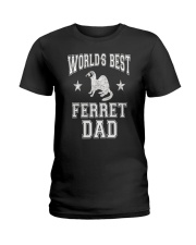Mens World's Best Ferret Dad Ladies T-Shirt thumbnail