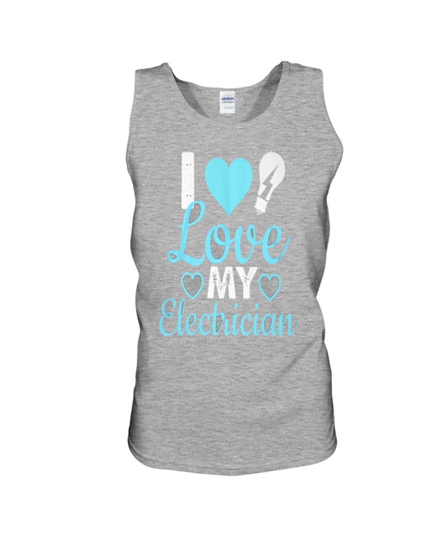 I Love My Electrician Unisex Tank