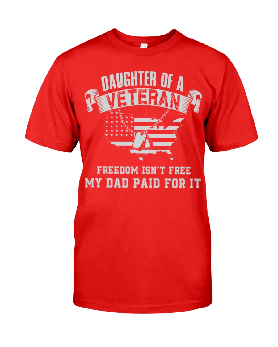 Daughter Of A Veteran Classic T-Shirt