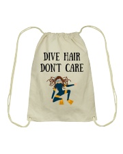 Dive hair don't care Drawstring Bag thumbnail