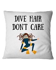 Dive hair don't care Square Pillowcase front