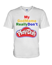 My GodMama ReallyDon't V-Neck T-Shirt thumbnail