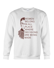 WOMEN BELONG IN PLACE Crewneck Sweatshirt thumbnail