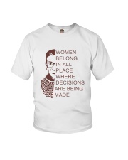 WOMEN BELONG IN PLACE Youth T-Shirt thumbnail