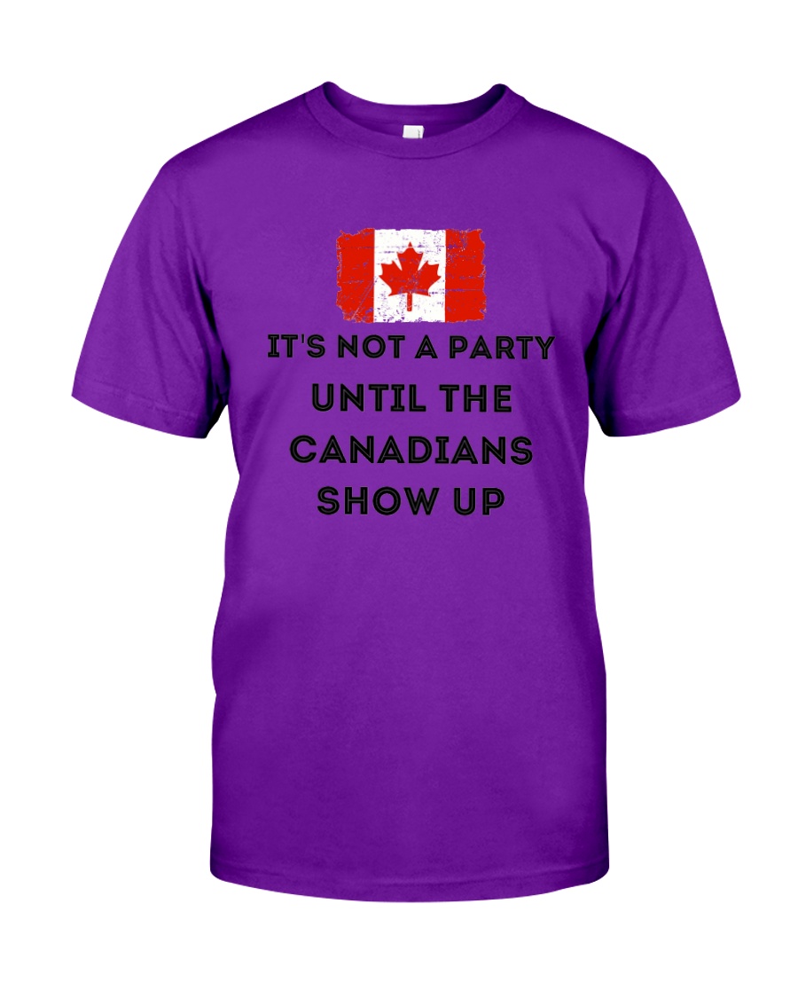 Picture of It's Not A Party Until The Canadians Show Up Purple