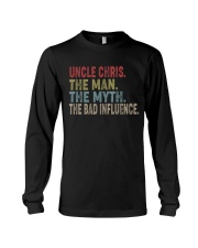 Uncle Chris The man The Myth The Bad Influence Long Sleeve Tee tile