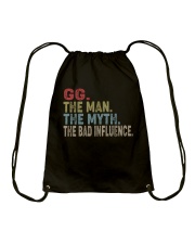 GG The man The Myth The Bad Influence ds Drawstring Bag tile