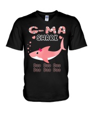 G-Ma Shark Dc V-Neck T-Shirt tile