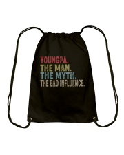 Youngpa The man The Myth The Bad Influence Drawstring Bag tile