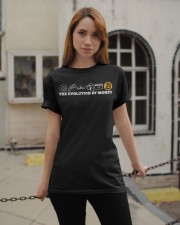 The evolution of money bitcoin btc T-Shirt Classic T-Shirt apparel-classic-tshirt-lifestyle-19