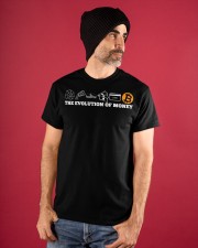 The evolution of money bitcoin btc T-Shirt Classic T-Shirt apparel-classic-tshirt-lifestyle-front-89